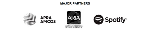 Major partners: Apra Amcos, ARIA, Spotify